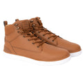 Brown - Front - Crosshatch Mens Staiger Leather Trainers