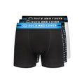 Black - Front - Duck and Cover Mens Stamper Boxer Shorts (Pack of 3)