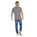 Olive-Grey - Back - Crosshatch Mens Univarsity T-Shirt (Pack Of 2)