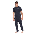 Navy - Front - Duck and Cover Mens Gasper Pyjama Set