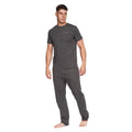 Charcoal - Front - Duck and Cover Mens Gasper Pyjama Set