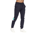 Navy - Side - Crosshatch Mens Stoneage Jogging Bottoms
