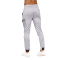 Grey - Back - Crosshatch Mens Catmoore Tracksuit Bottoms