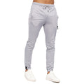 Grey - Side - Crosshatch Mens Catmoore Tracksuit Bottoms