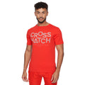 Red - Front - Crosshatch Mens Meshouts T-Shirt