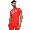 Red - Side - Crosshatch Mens Meshouts T-Shirt