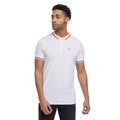 White - Front - Crosshatch Mens Vellamort Polo Shirt