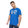 Navy-Sage-Grey-Blue-Cream - Lifestyle - Crosshatch Mens Sneepy T-Shirt (Pack of 5)