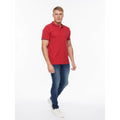 Red - Close up - Bewley & Ritch Mens Upwood Polo Shirt