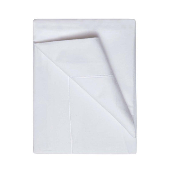 White - Front - Belledorm 400 Thread Count Egyptian Cotton Flat Sheet