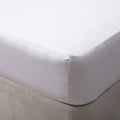 White - Side - Belledorm Jersey Cotton Deep Fitted Sheet