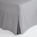 Grey - Front - Belledorm Easycare Percale Fitted Valance
