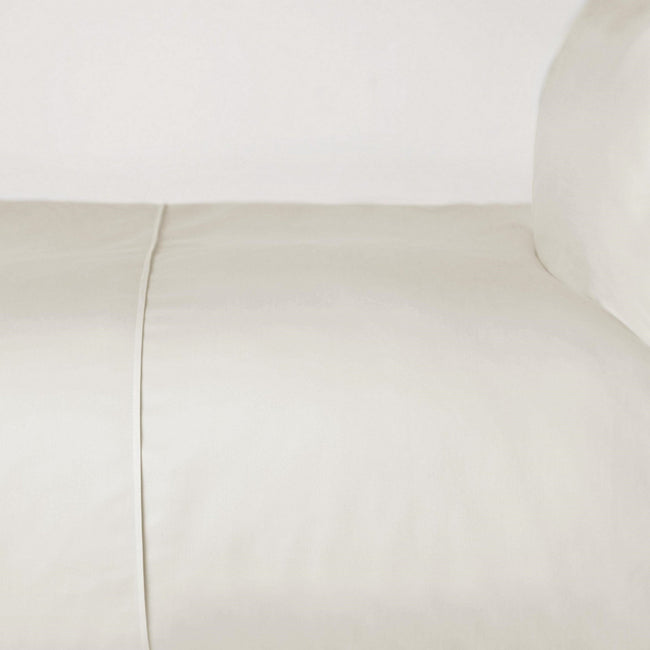 Ivory - Front - Belledorm 100% Cotton Sateen Duvet Cover