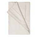 Ivory - Back - Belledorm 100% Cotton Sateen Flat Sheet