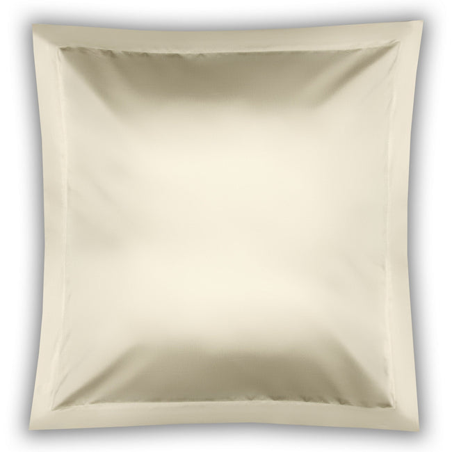 Ivory - Front - Belledorm 100% Cotton Sateen Continental Pillowcase