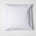 White - Front - Belledorm 540 Thread Count Satin Stripe Continental Pillowcase