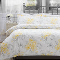 White-Yellow-Grey - Front - Belledorm Amour Duvet Cover Set