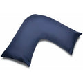 Navy - Front - Belledorm Easycare Percale V-Shaped Orthopaedic Pillowcase