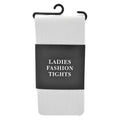 White - Front - Bristol Novelty Womens-Ladies Fashion Tights