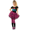 Black-Pink - Front - Bristol Novelty Womens-Ladies I Love The 80s Costume