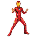 Red-Gold - Side - Marvel Avengers Childrens-Kids Iron Man Costume