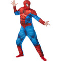Red-Blue - Front - Spider-Man Mens Deluxe Costume