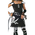 Black-White - Back - Bristol Novelty Girls Scar- Let Pirate Costume