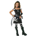 Black-White - Front - Bristol Novelty Girls Scar- Let Pirate Costume