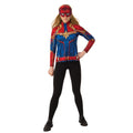 Blue-Red - Front - Captain Marvel Womens-Ladies Costume