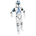 White-Blue - Front - Star Wars Boys Clone Trooper Costume