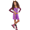 Purple-Pink-Black - Front - Monster High Girls Clawdeen Wolf Costume