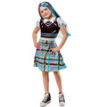 Pink-Blue-Black - Back - Monster High Girls Frankie Stein Costume