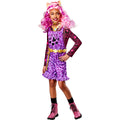 Multicoloured - Back - Monster High Childrens-Kids Deluxe Clawdeen Wolf Costume Set