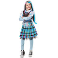 Multicoloured - Front - Monster High Childrens-Kids Deluxe Frankie Stein Costume Set