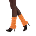 Orange - Back - Bristol Novelty Womens-Ladies Leg Warmers