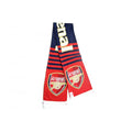 Red - Navy - Back - Arsenal FC AW 14 Jacquard Knit Scarf