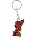 Silver-Red - Front - Liverpool FC Official Football Crest Keyring