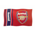 Red - Front - Arsenal FC Wordmark Stripes Flag