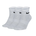 White - Front - Nike Everyday Ankle Socks (3 Pairs)