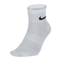 White - Front - Nike Everyday Ankle Socks (3 Pairs)