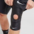 Black-White - Back - Nike Pro 3.0 Compression Open Knee Support