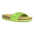 Green-Brown - Front - Sanosan Womens-Ladies Malaga Lacquered Sandals