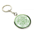 White-Green - Front - Celtic FC Crest Enamel Keyring