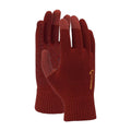 Red - Side - Nike Mens Cinnabar Knitted Swoosh Gloves