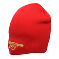 Red - Back - Arsenal FC Official Football Knitted Beanie Hat
