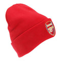 Red - Side - Arsenal FC Official Football Knitted Beanie Hat