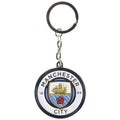 Multicoloured - Front - Manchester City FC Crest Keyring