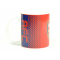Red-White - Front - Arsenal FC Official Fade Design Crest Mug