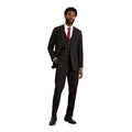 Black - Pack Shot - Burton Mens Essential Plain Tailored Suit Trousers