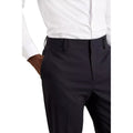 Navy - Side - Burton Mens Essential Tailored Suit Trousers